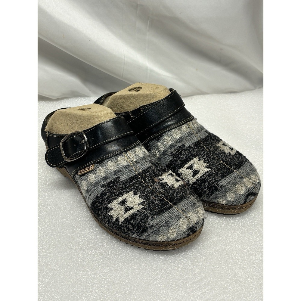 Pikolinos Women's Slip On Clog Aztec Print Sz 39 Extremely Excellent
